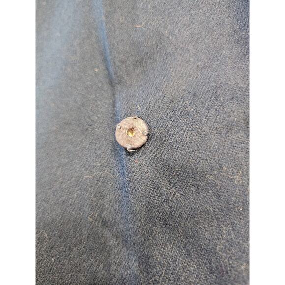 1950s‎ Merino Wool Cape Long Blue Coat Attached Scarf Museum Quality OS Vintage - Picture 9 of 12